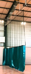 Rideau de séparation salle de sport